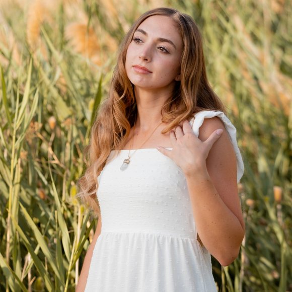 AYANA Clear Quartz Pendant Necklace for Women: A Handmade, Ethically Sourced - Picture 6 of 10